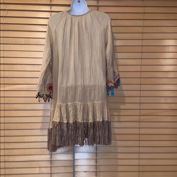 Anjuna Glenda Beaded/Fringe Boho Dress - Picture 5 of 9